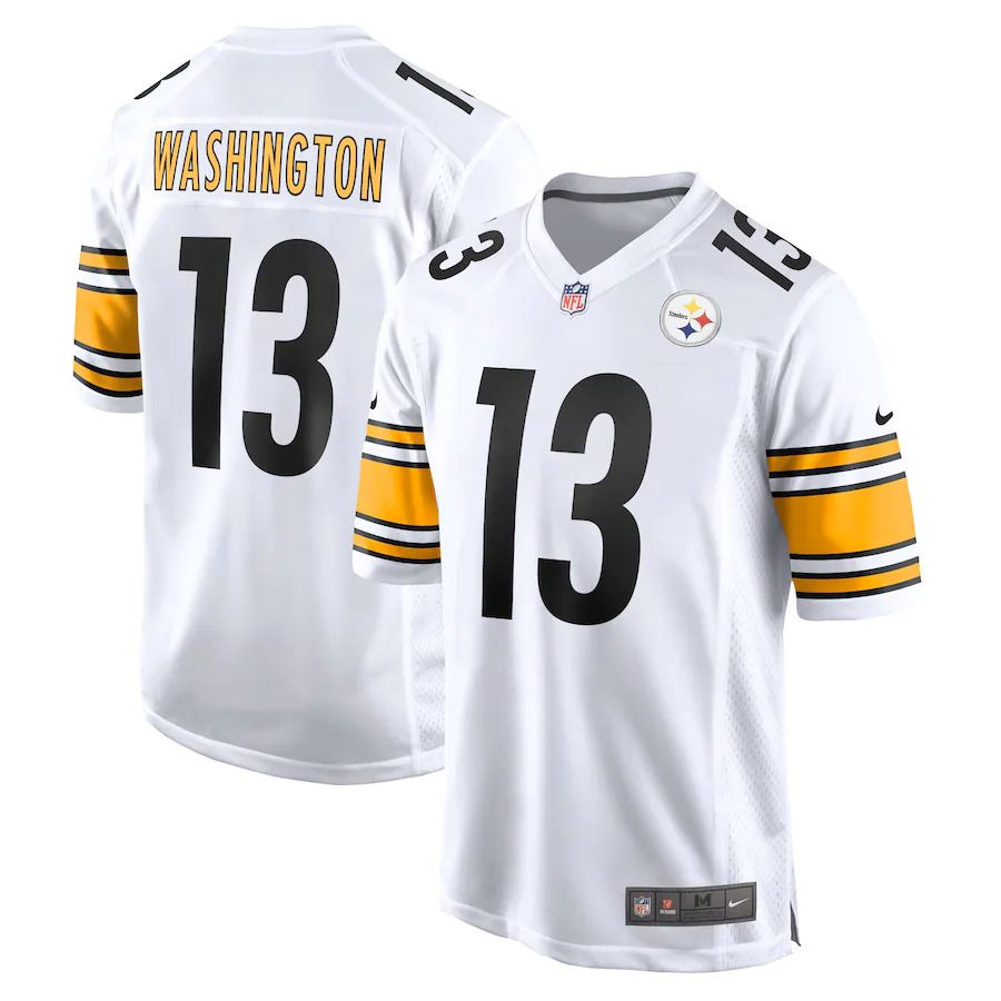 Men Pittsburgh Steelers 13 James Washington Nike White Game NFL Jersey